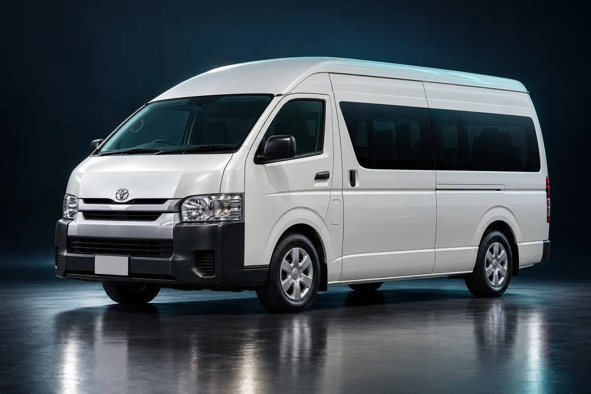 Toyota Hiace Grand Cabin available to rent from ANUMIX DRIVE